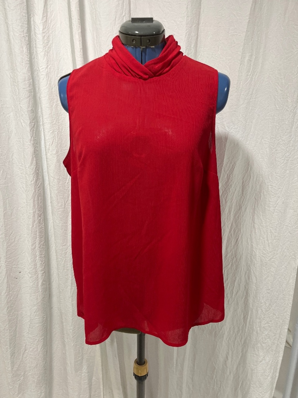 elegant, bright red shirt